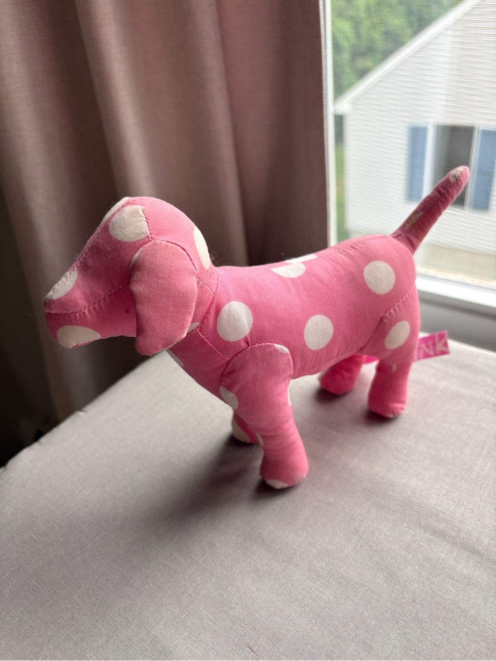 PINK Victoria's Secret Pink Polka Dot Plush RARE